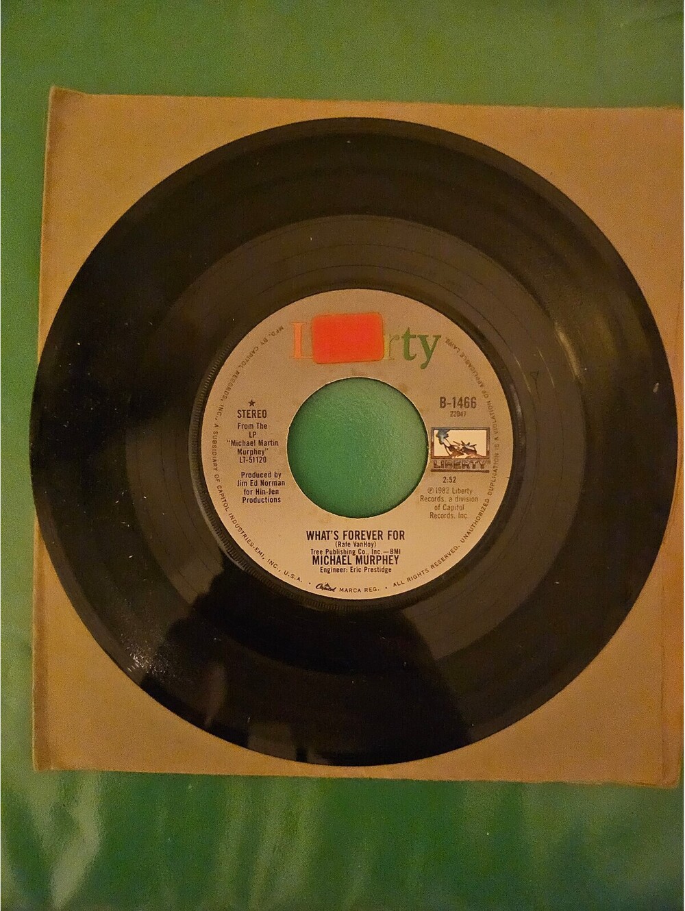 MICHAEL MURPHEY What's Forever For/Crystal 45 7" Record Vinyl Records